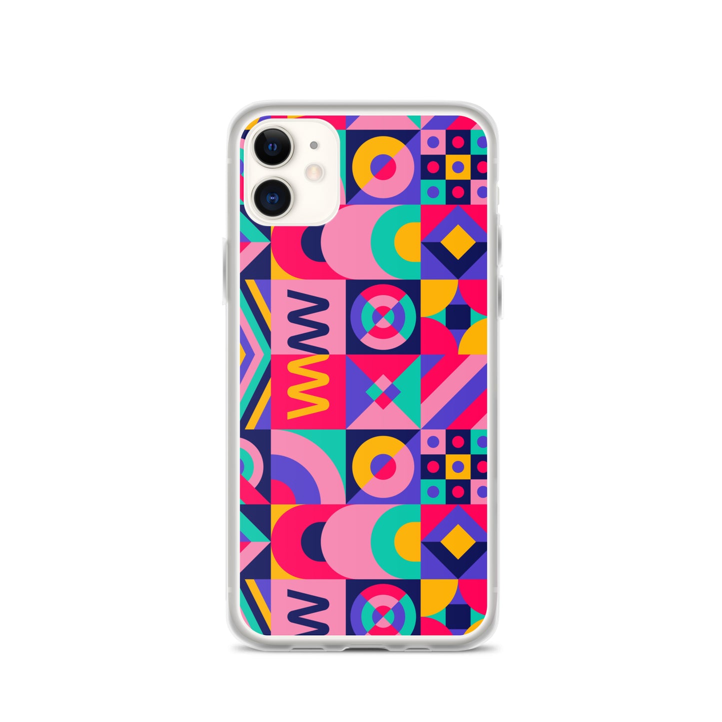 Colorful Geometric Pattern Clear Case for iPhone®