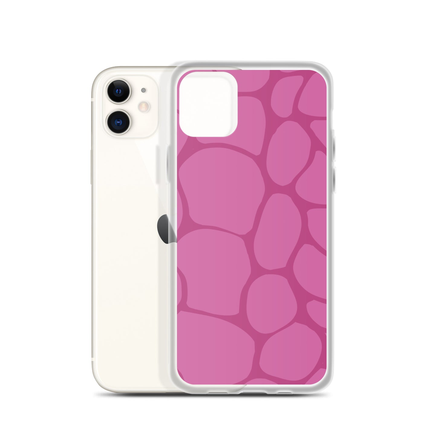 Abstract Pink Pattern Clear Case for iPhone®