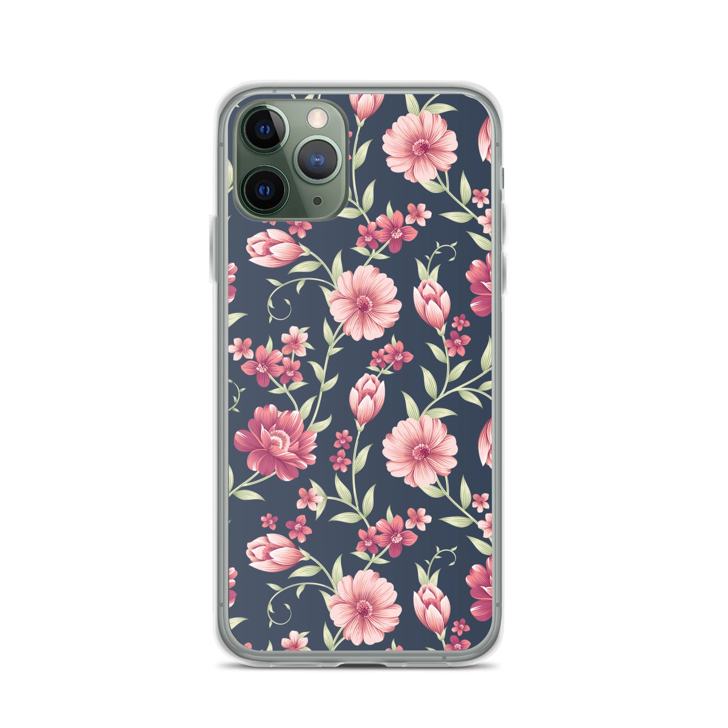Seamless Vintage Flower Pattern Clear Case for iPhone®