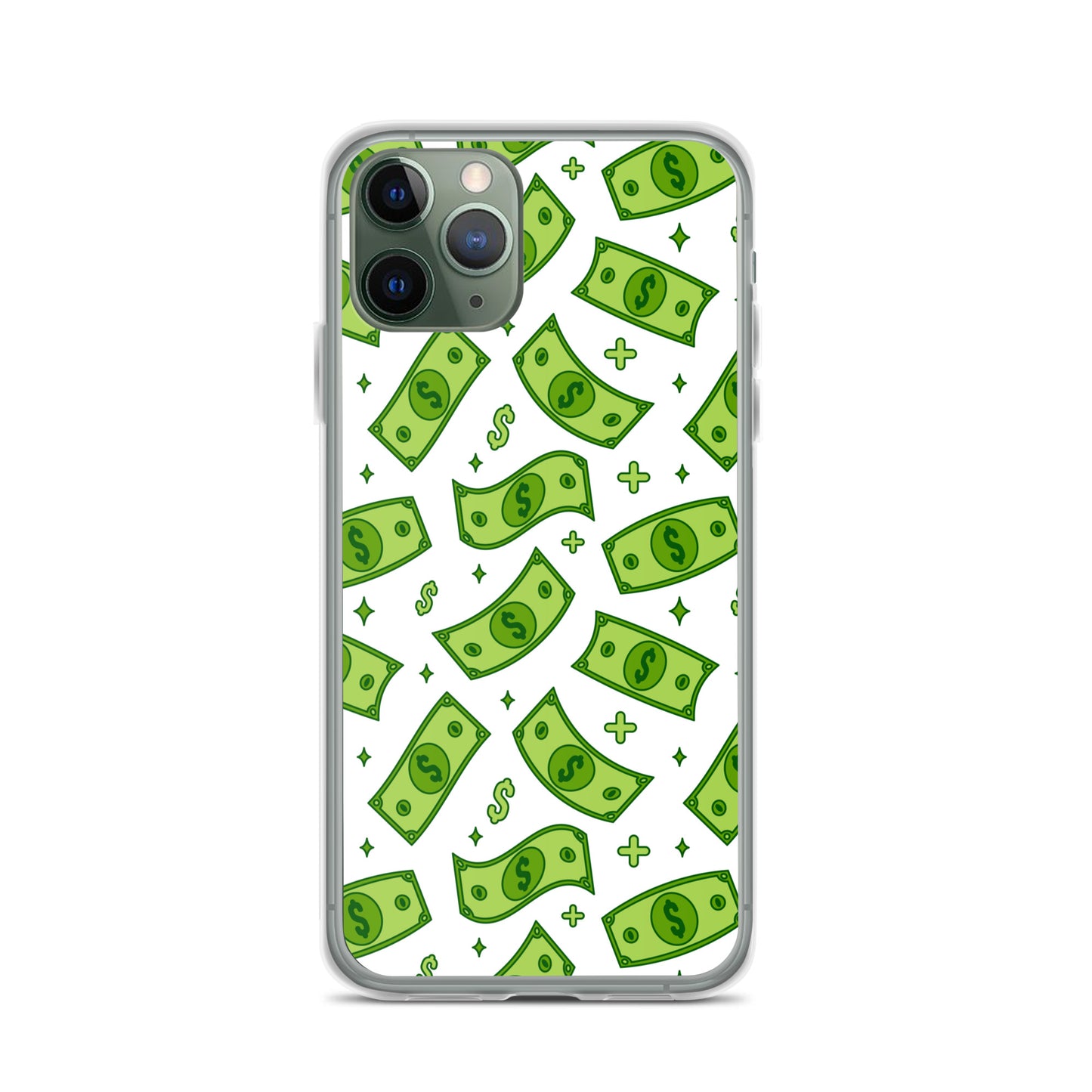 Dollar Currency Banknotes Pattern Clear Case for iPhone®