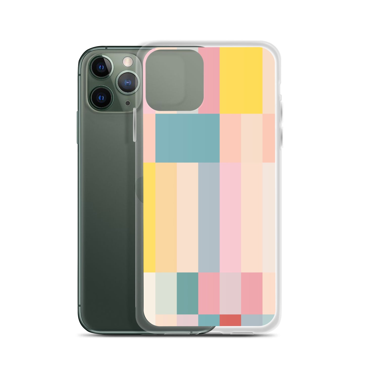 Abstract Pastel Stripes Clear Case for iPhone®
