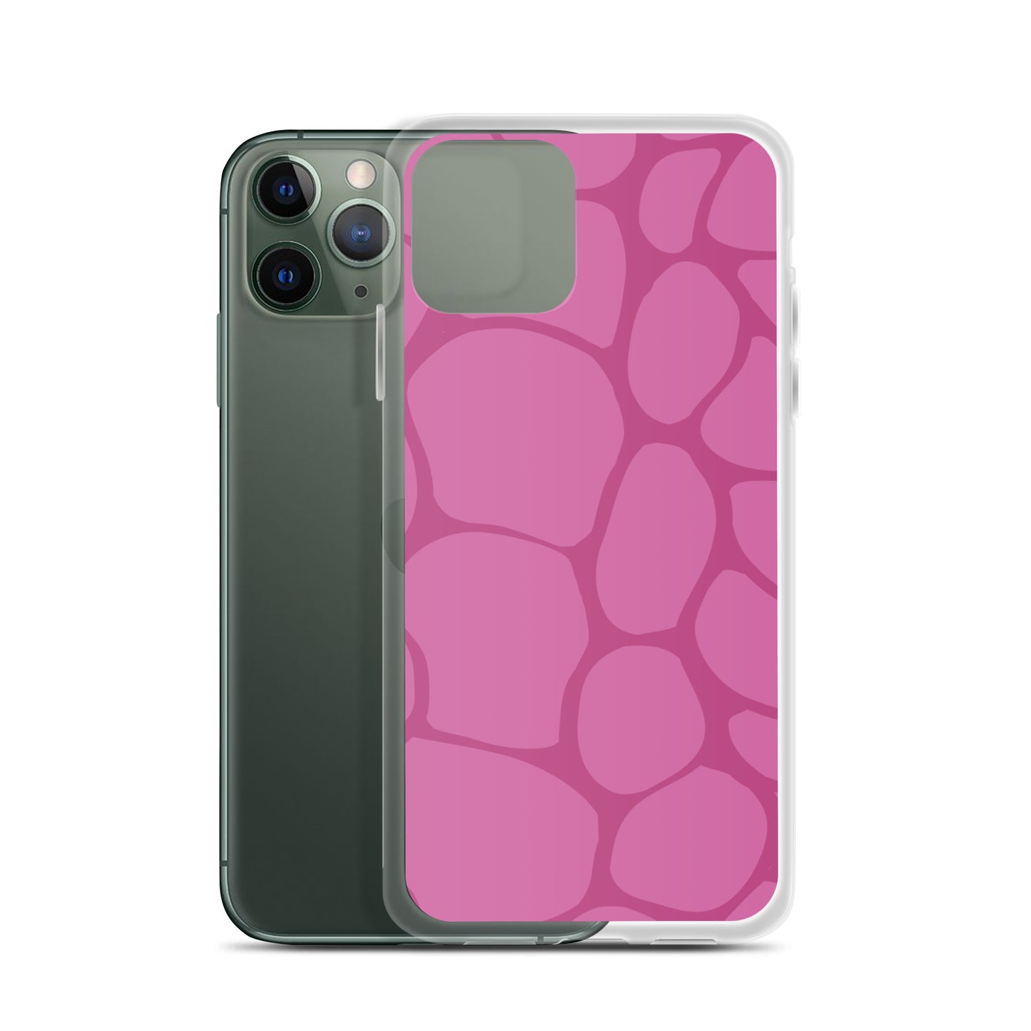 Abstract Pink Pattern Clear Case for iPhone®