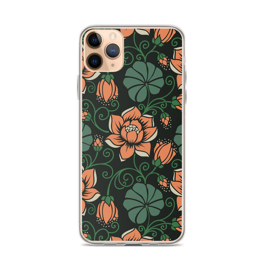 Elegant Flower Seamless Pattern Clear Case for iPhone®