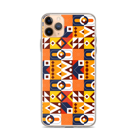 Polygonal Motif Pattern Clear Case for iPhone®