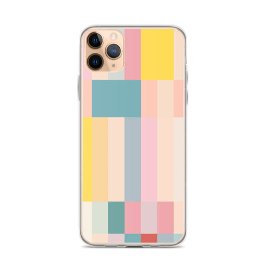 Abstract Pastel Stripes Clear Case for iPhone®