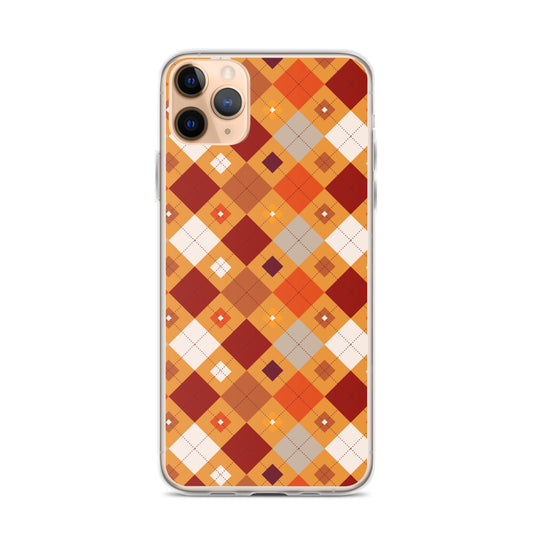 Colorful Argyle Pattern Clear Case for iPhone®