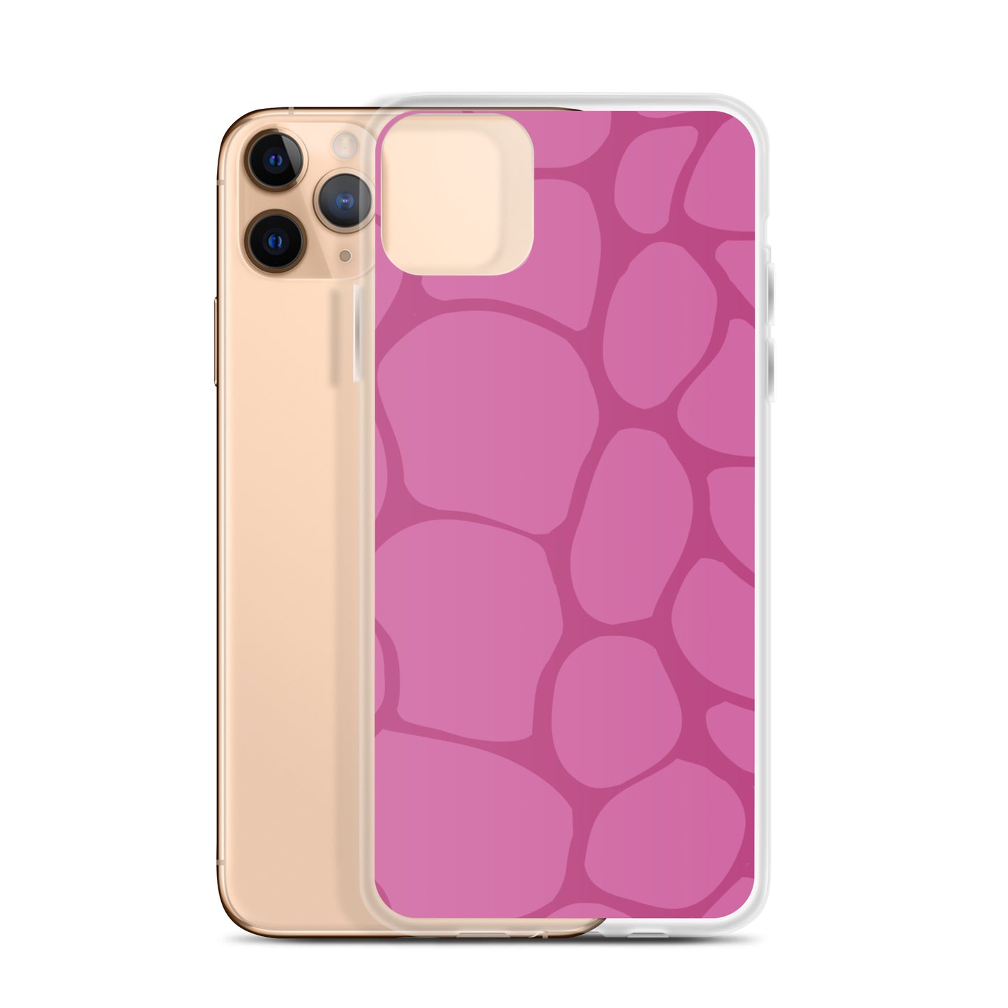 Abstract Pink Pattern Clear Case for iPhone®