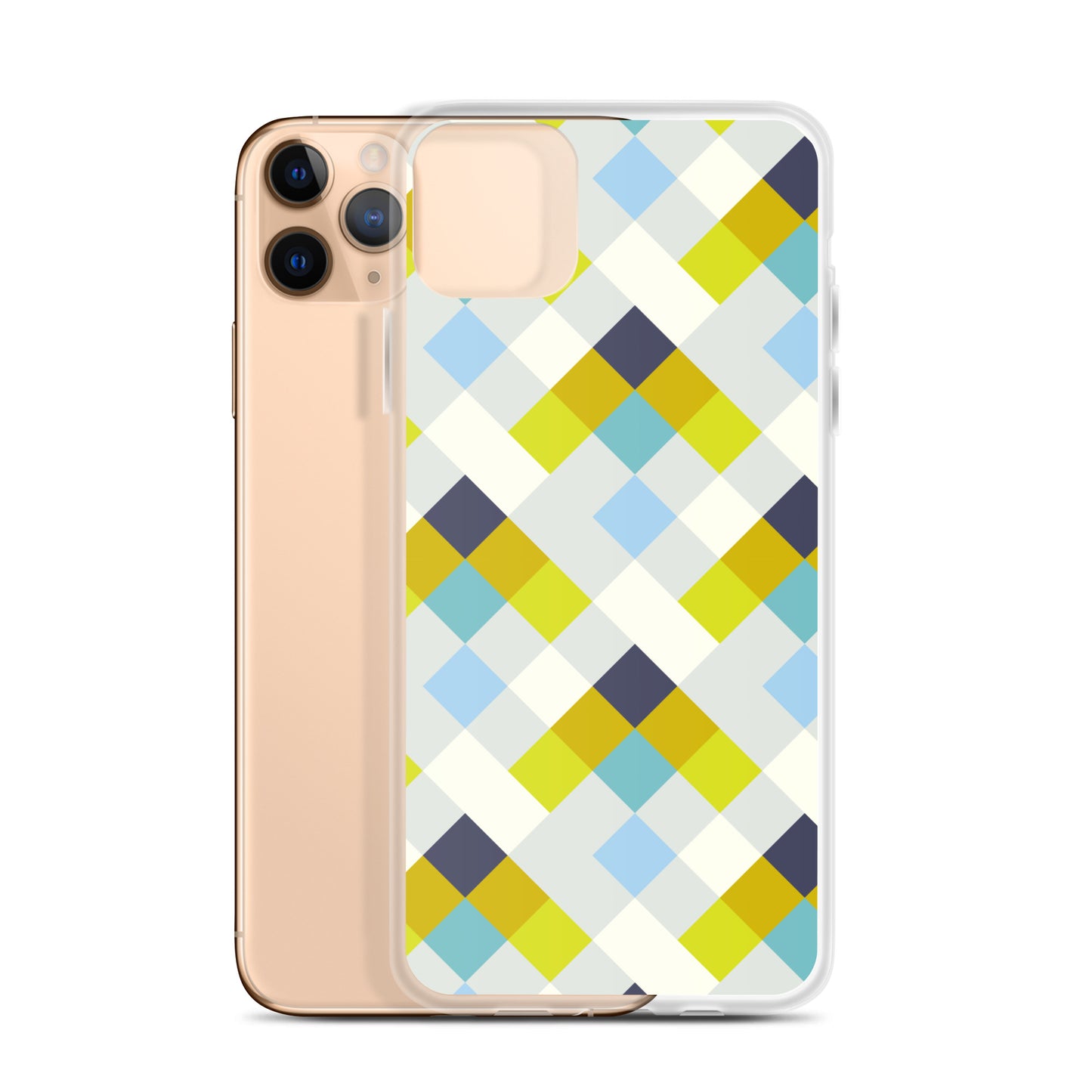 Colorful Geometric Pattern Clear Case for iPhone®
