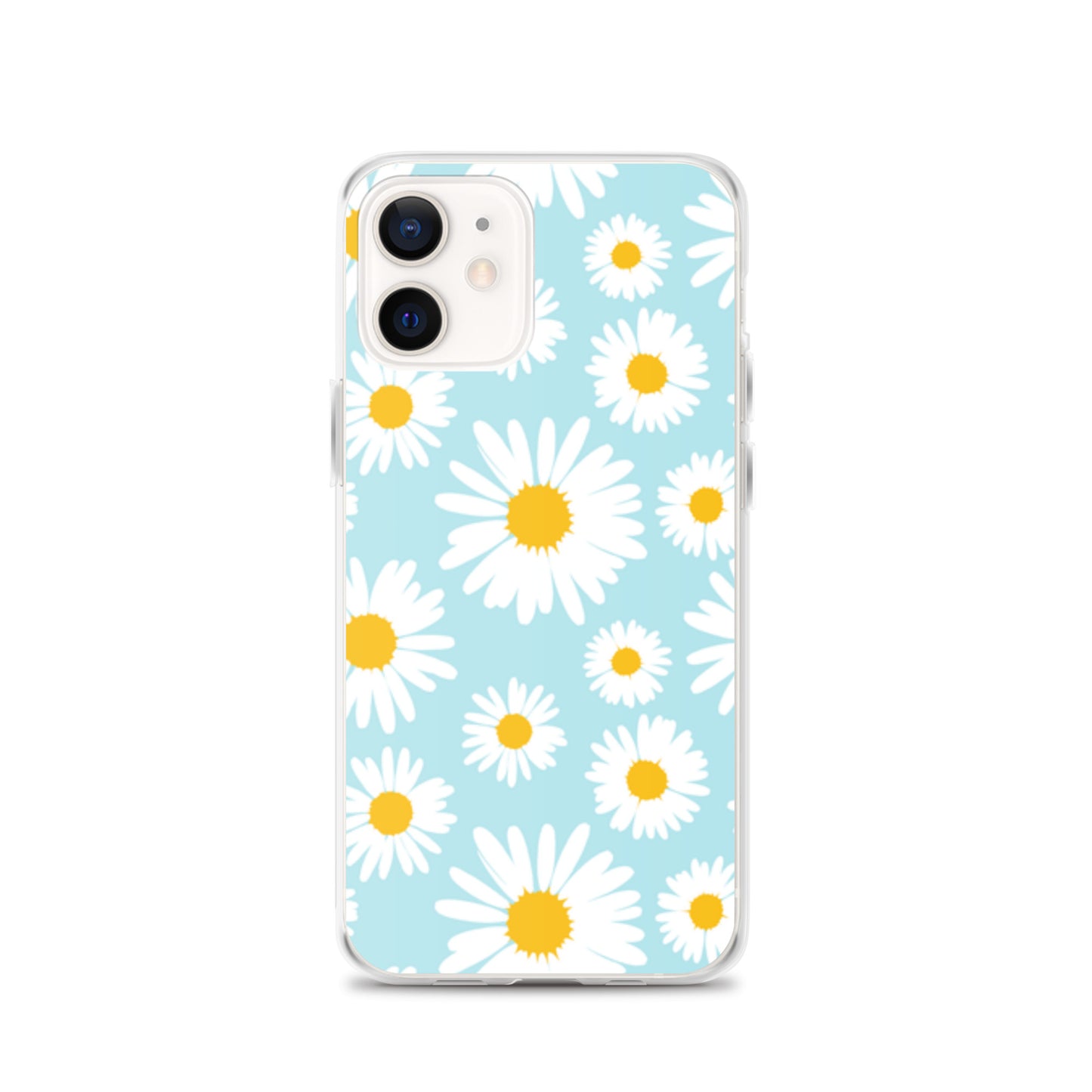 Lilly Flower Pattern Clear Case for iPhone