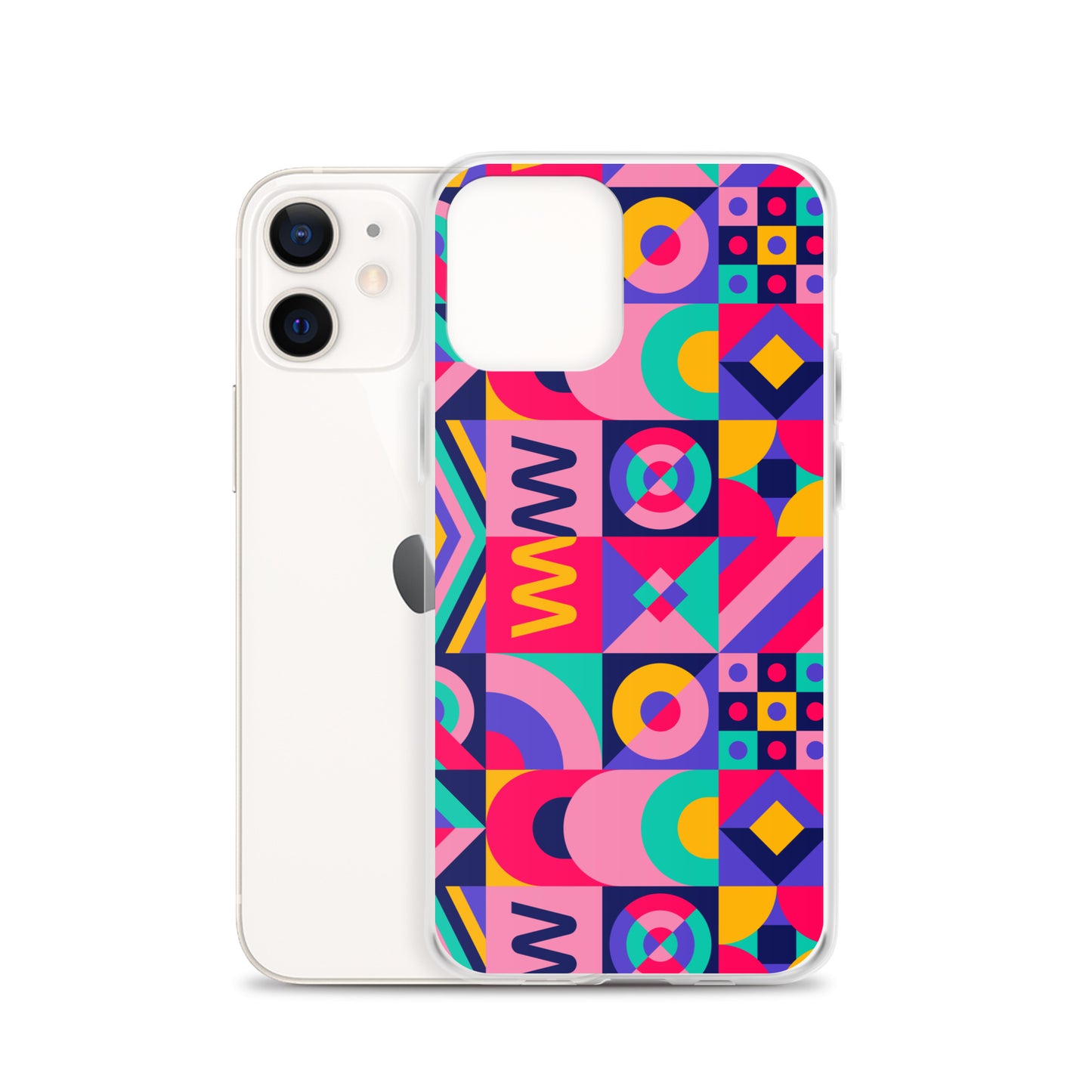 Colorful Geometric Pattern Clear Case for iPhone®