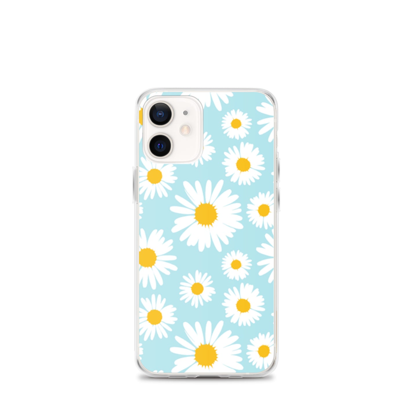 Lilly Flower Pattern Clear Case for iPhone