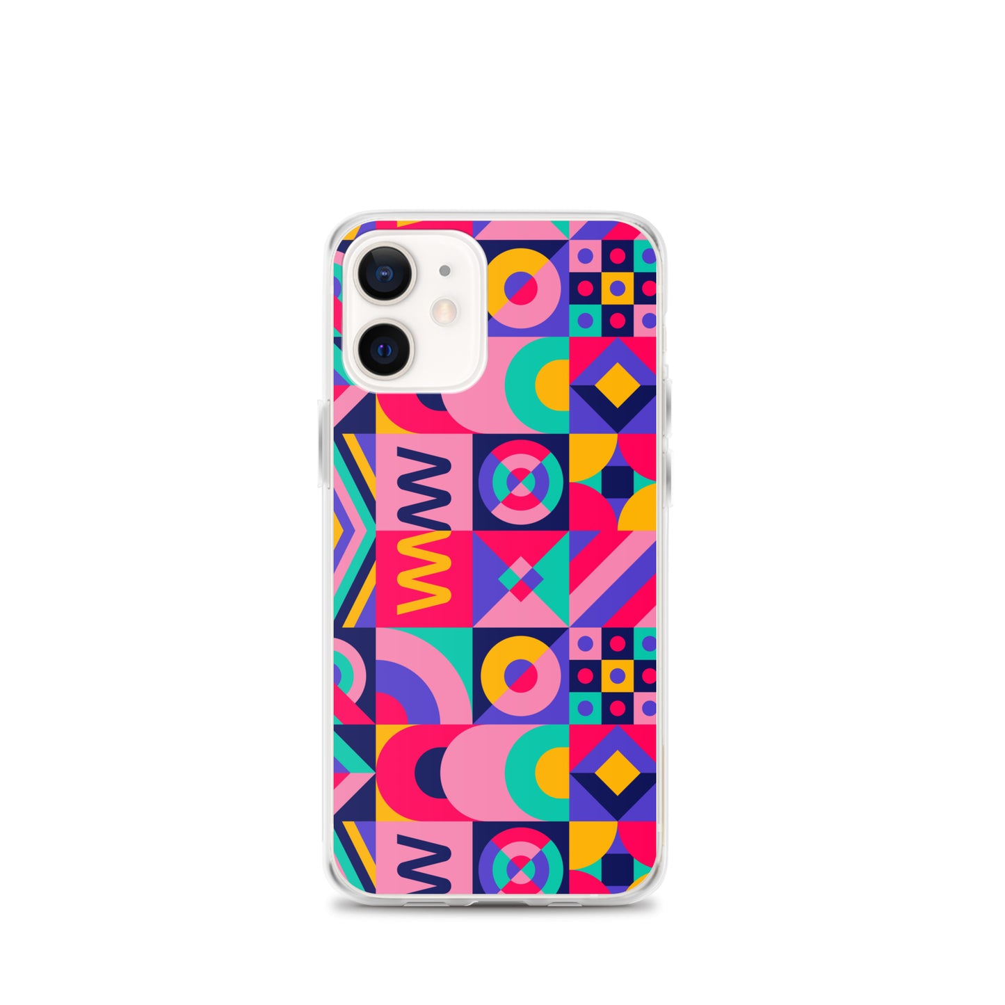 Colorful Geometric Pattern Clear Case for iPhone®