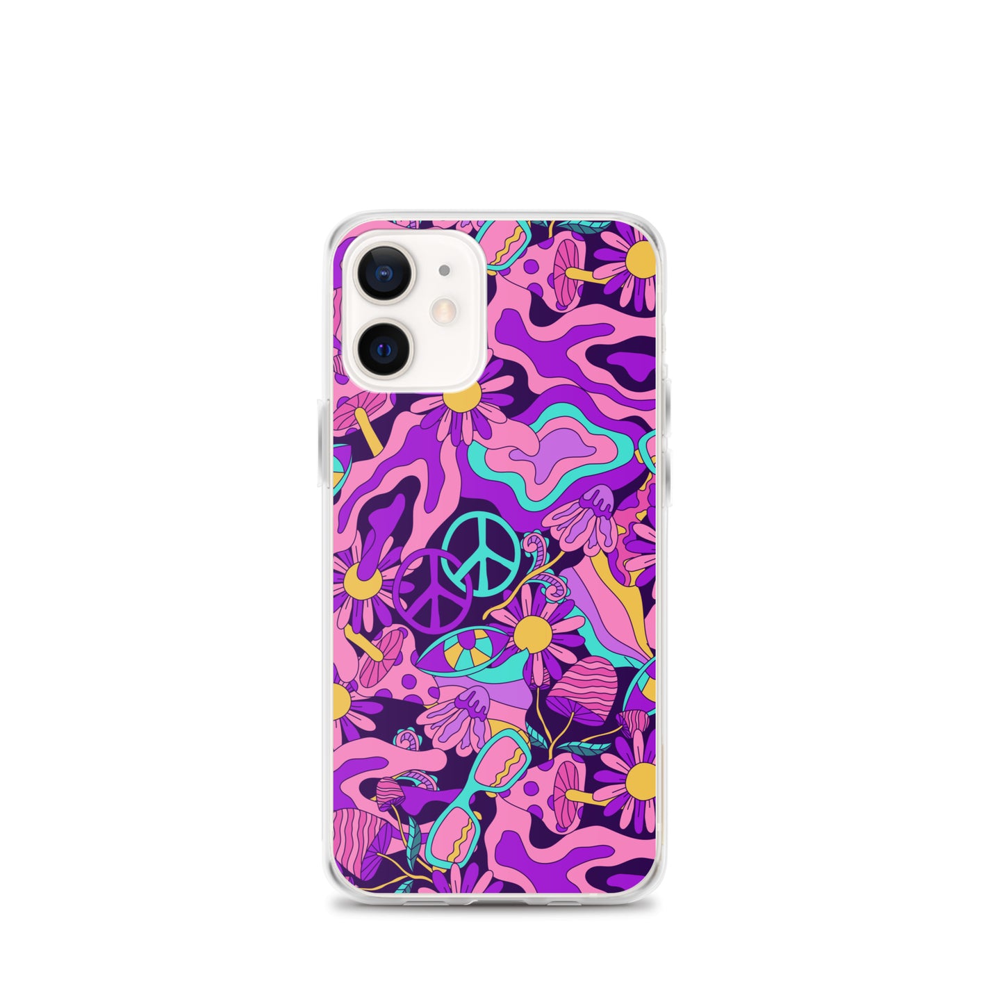 Colorful Psychedelic Pattern Clear Case for iPhone®