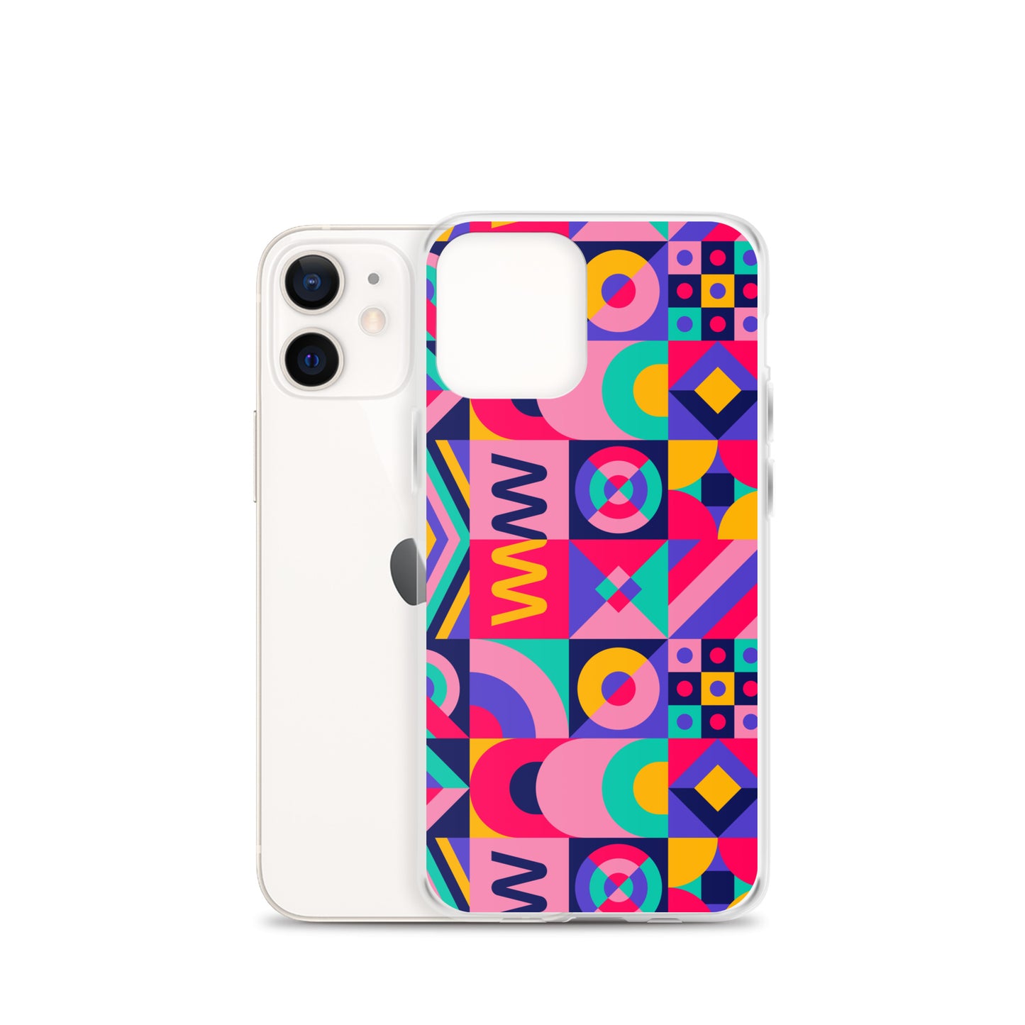 Colorful Geometric Pattern Clear Case for iPhone®
