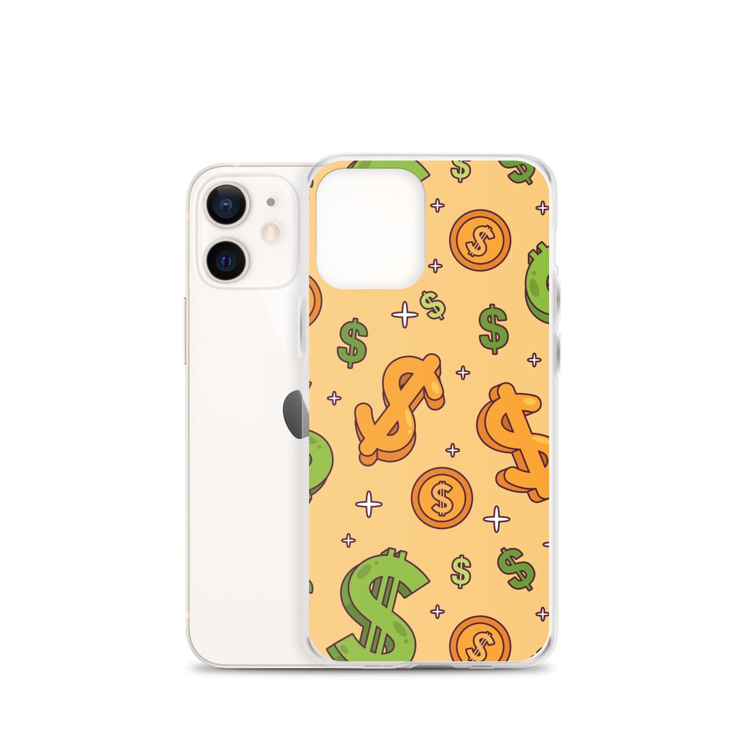 Dollar Currency Sign Pattern Clear Case for iPhone®