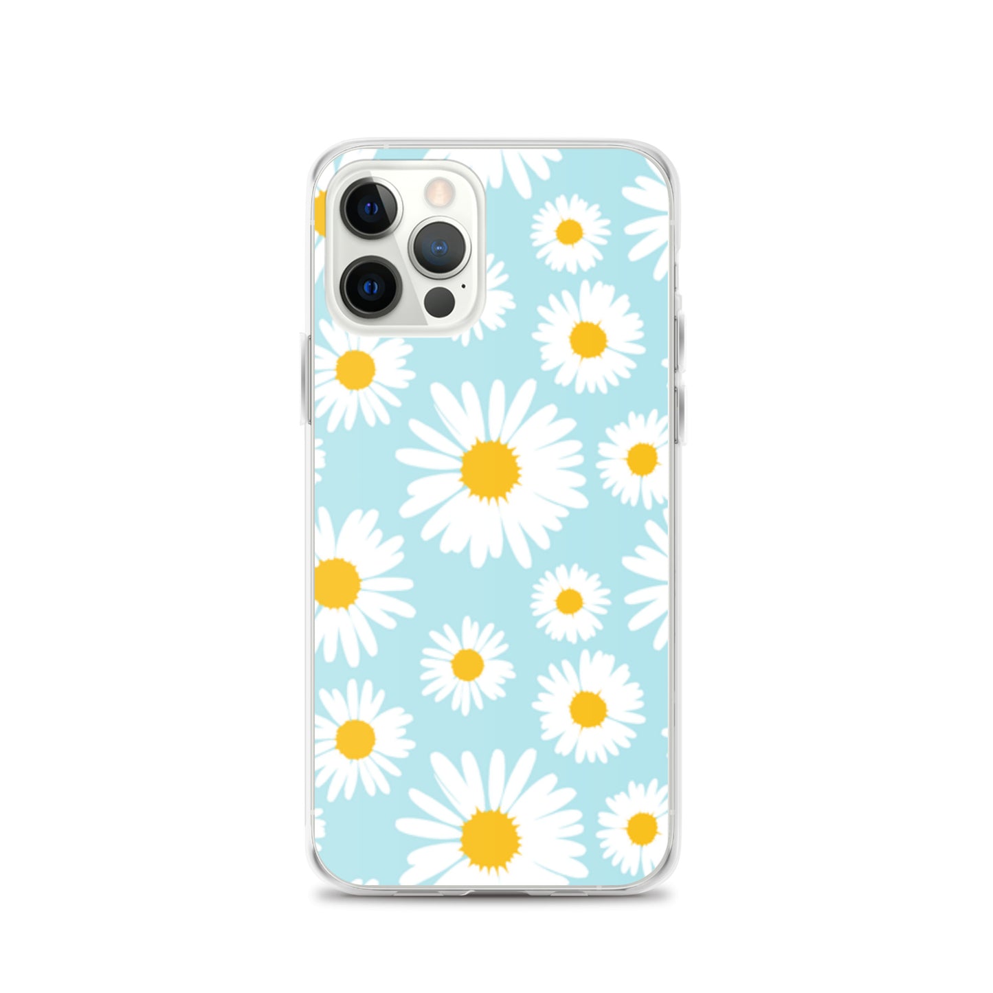 Lilly Flower Pattern Clear Case for iPhone