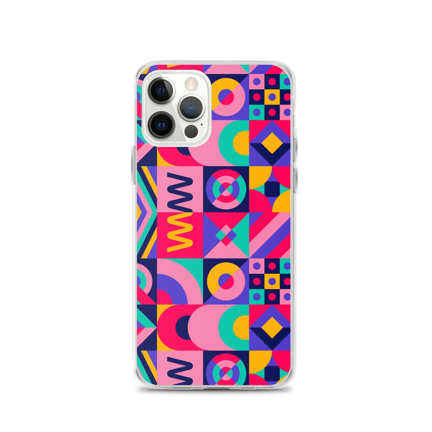 Colorful Geometric Pattern Clear Case for iPhone®