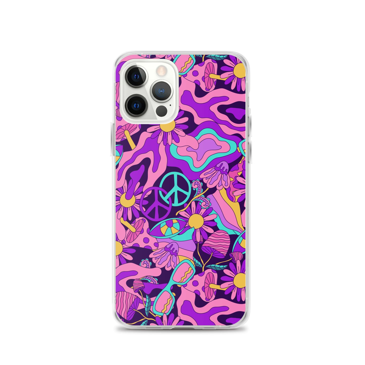 Colorful Psychedelic Pattern Clear Case for iPhone®