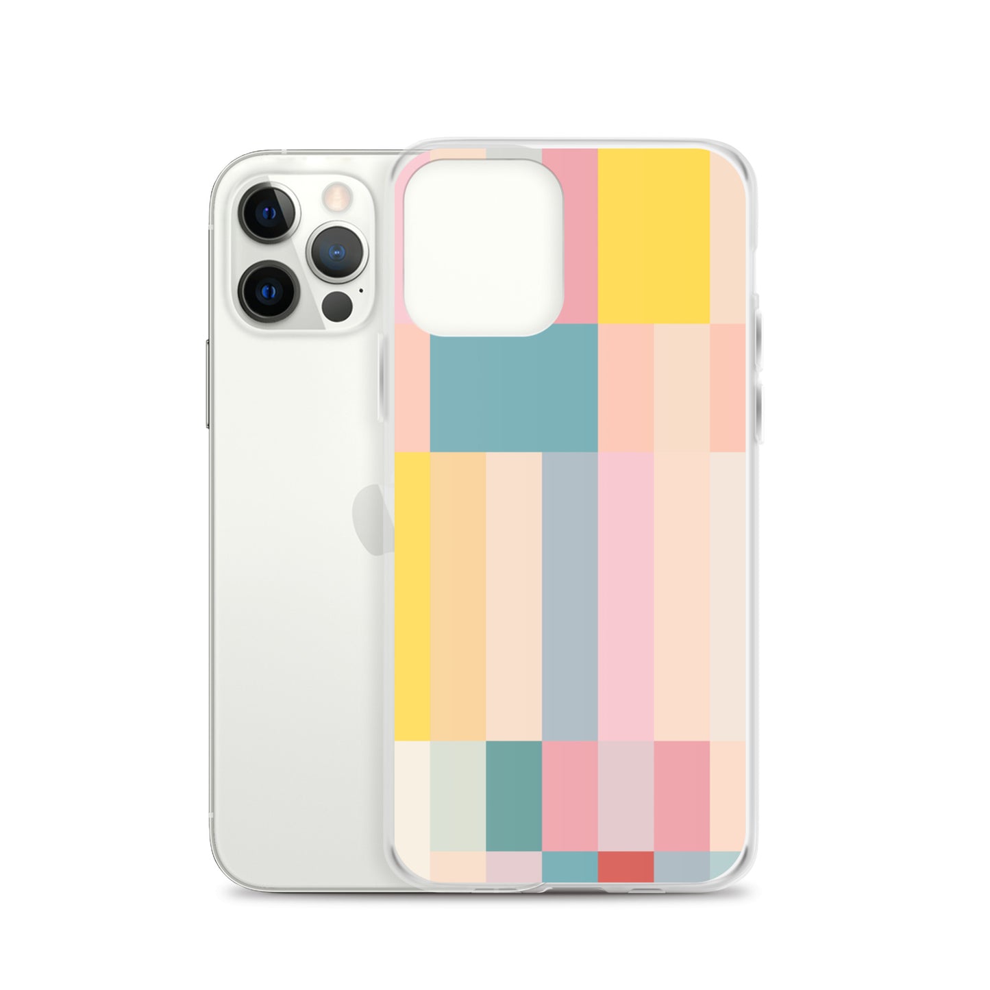 Abstract Pastel Stripes Clear Case for iPhone®