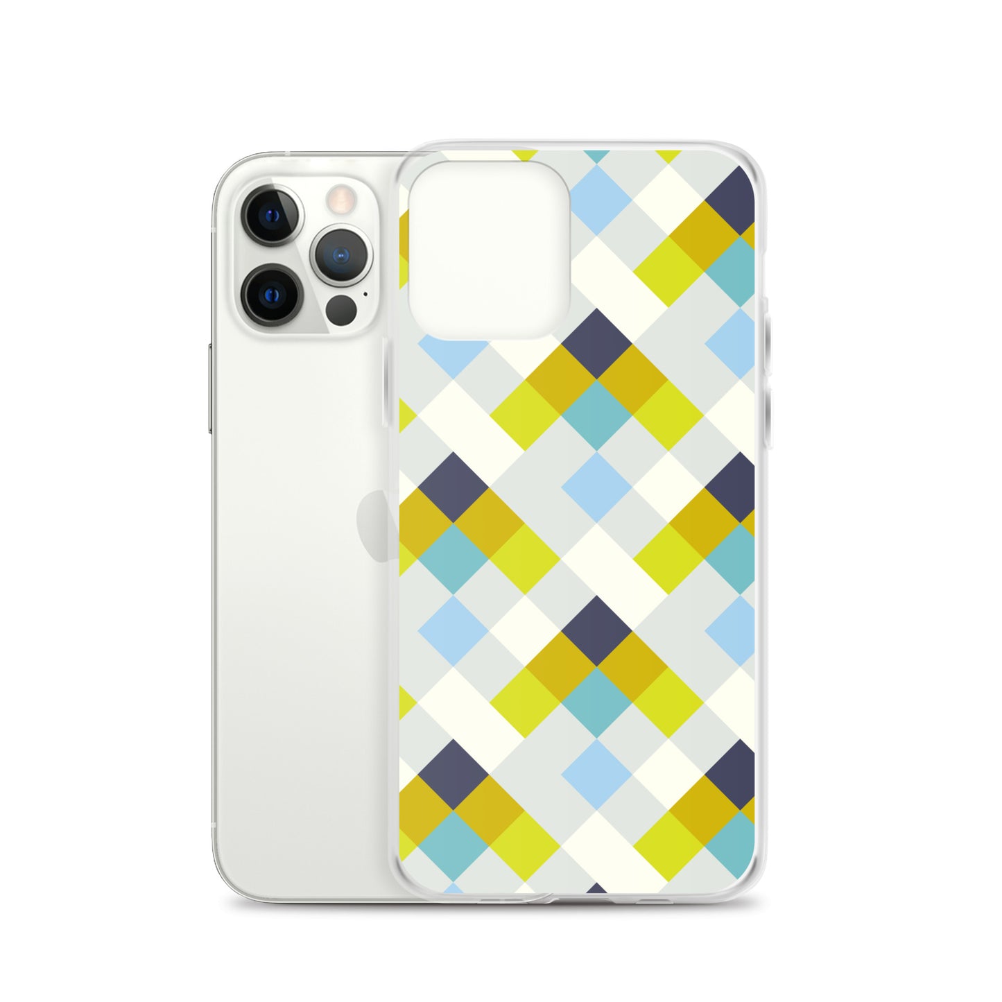 Colorful Geometric Pattern Clear Case for iPhone®