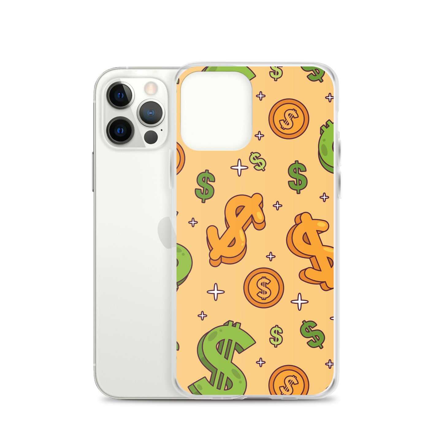 Dollar Currency Sign Pattern Clear Case for iPhone®
