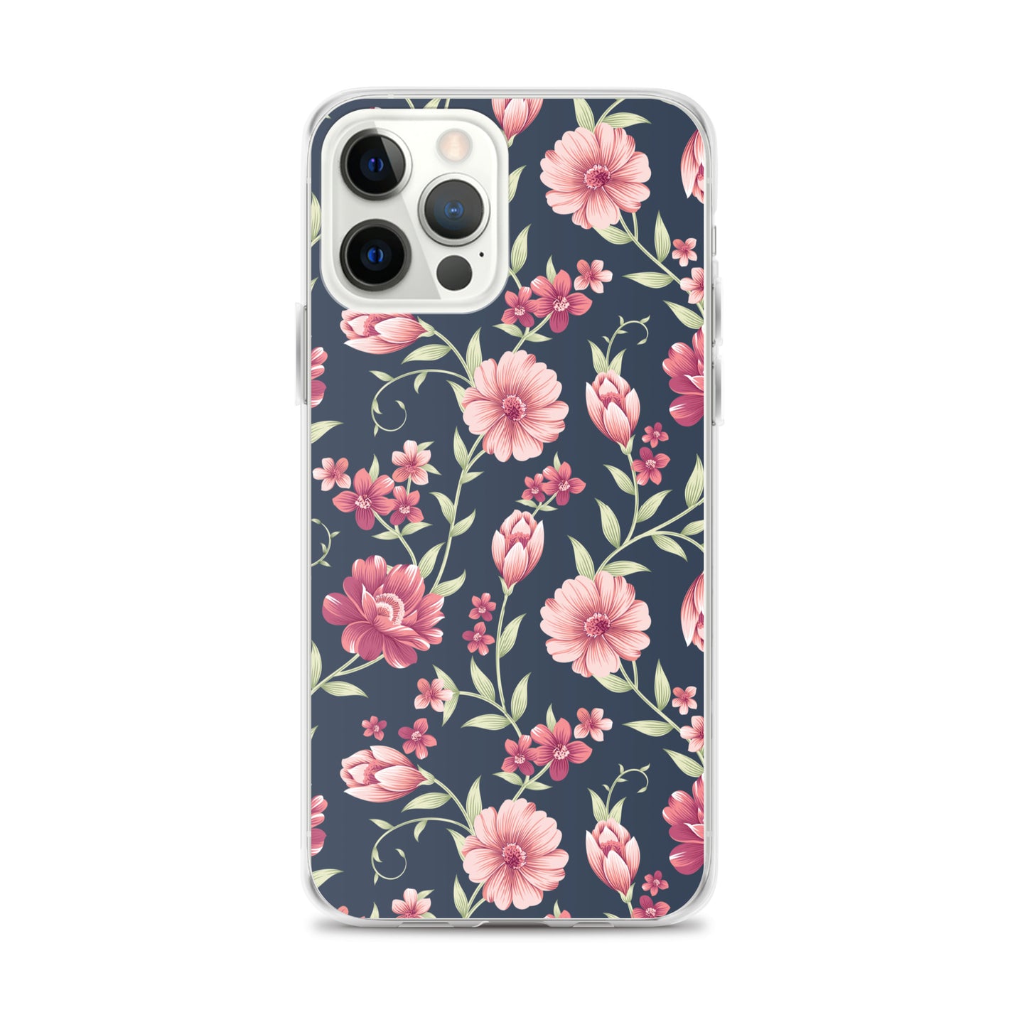 Seamless Vintage Flower Pattern Clear Case for iPhone®