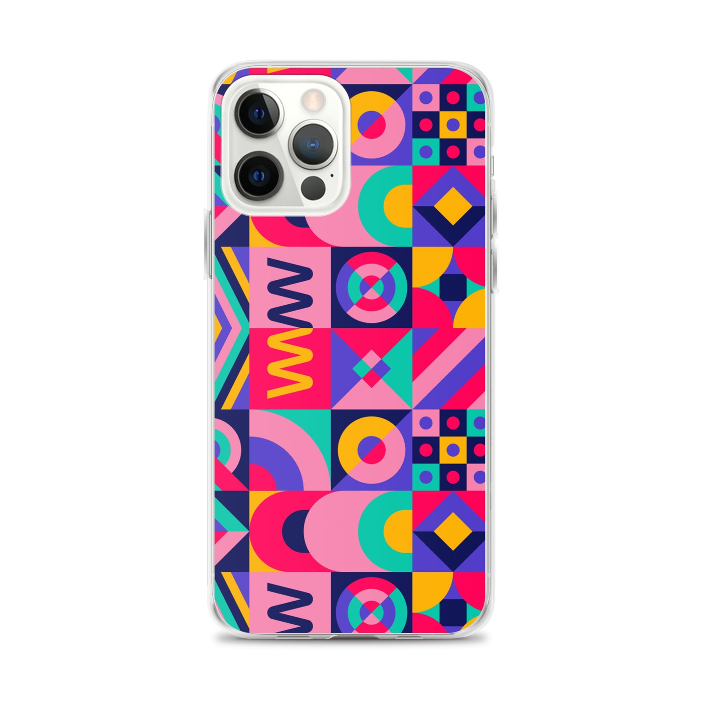 Colorful Geometric Pattern Clear Case for iPhone®
