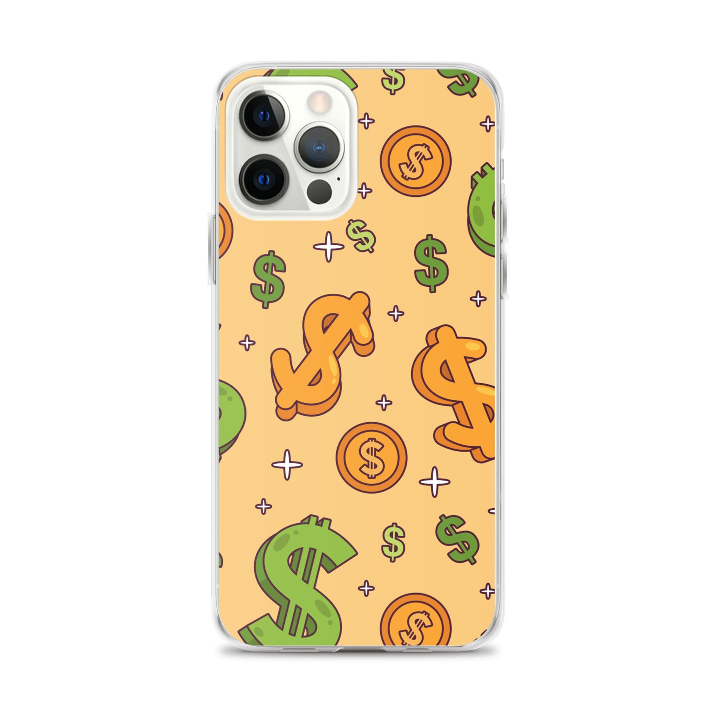 Dollar Currency Sign Pattern Clear Case for iPhone®