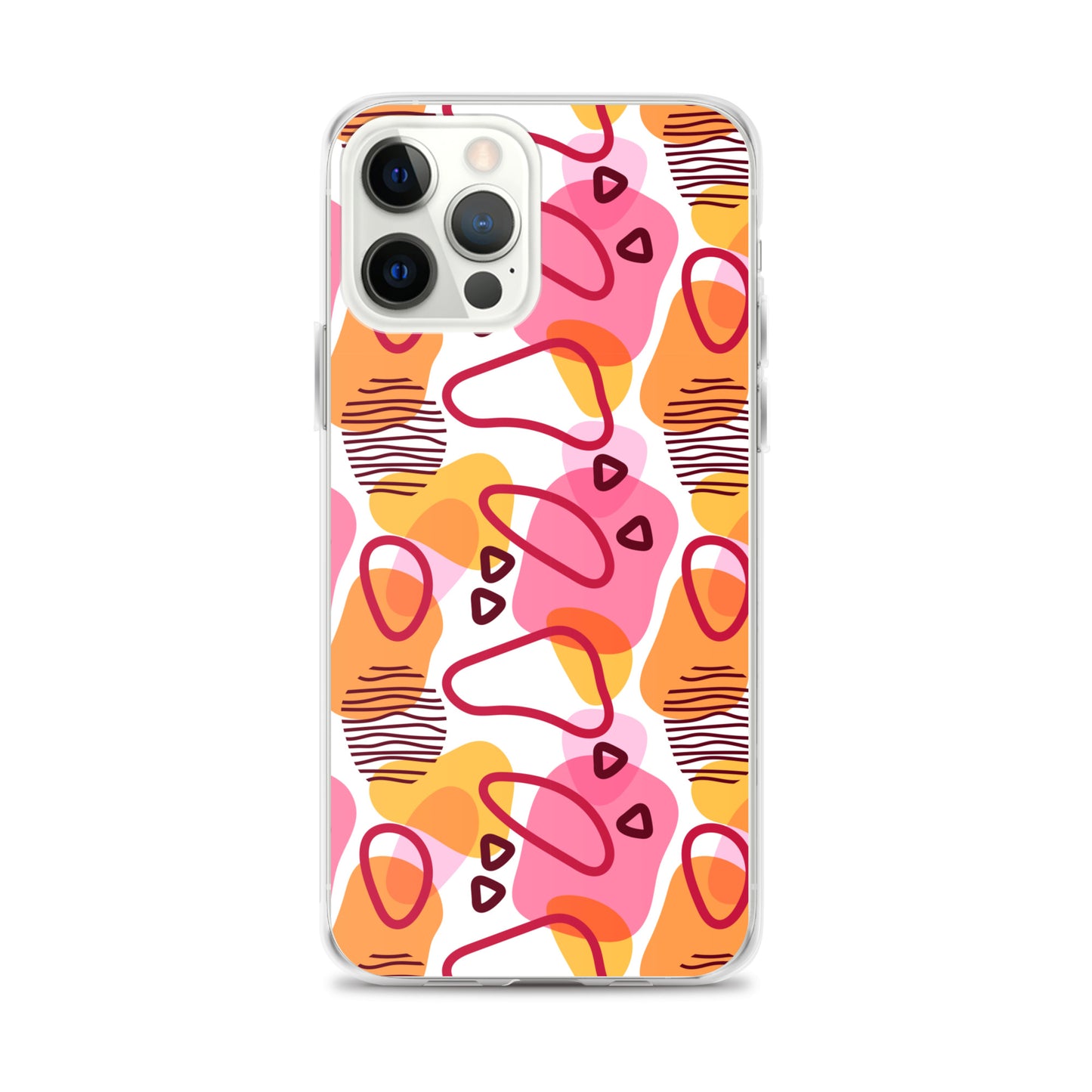 Abstract Doodle Pattern Clear Case for iPhone®