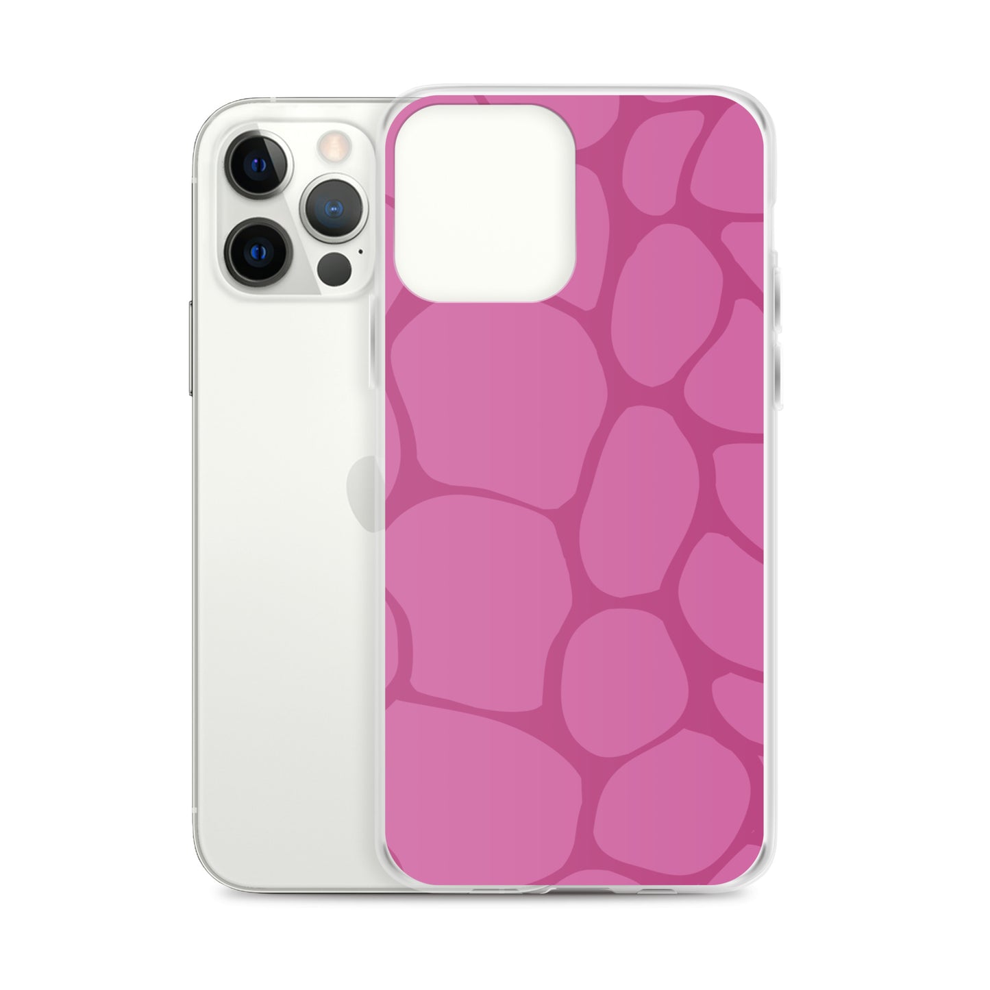 Abstract Pink Pattern Clear Case for iPhone®