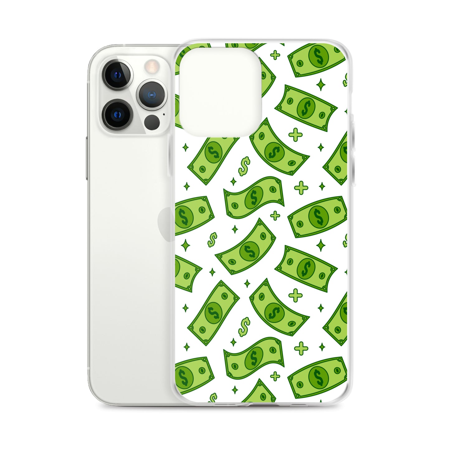 Dollar Currency Banknotes Pattern Clear Case for iPhone®