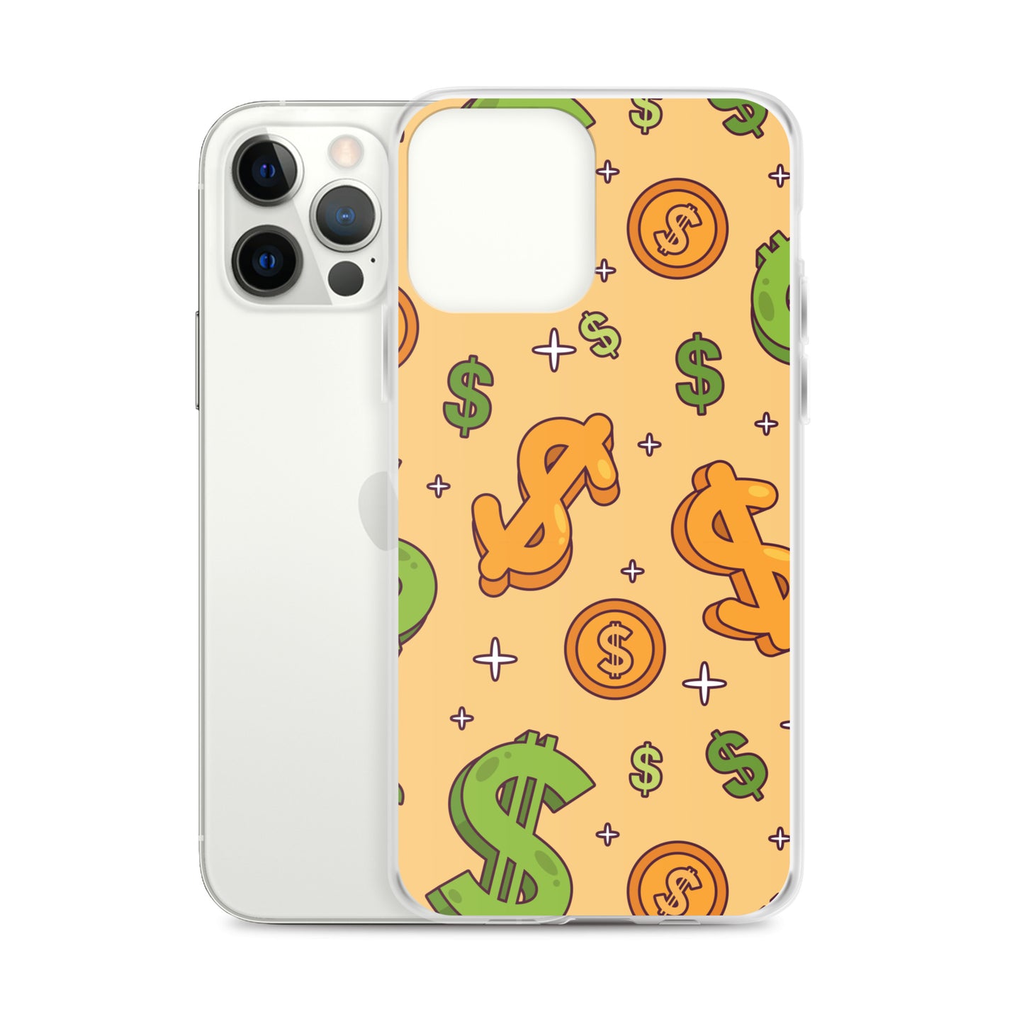Dollar Currency Sign Pattern Clear Case for iPhone®