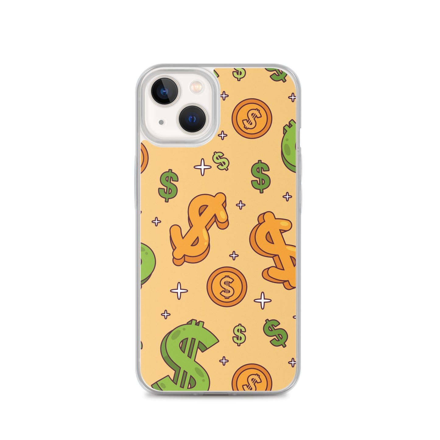 Dollar Currency Sign Pattern Clear Case for iPhone®