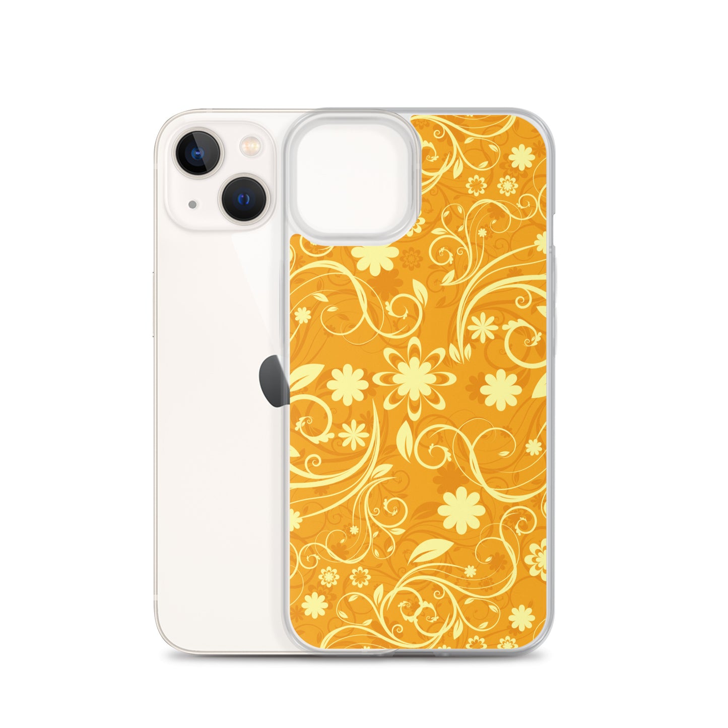 Elegant Decorative Ornamental Floral Pattern Clear Case for iPhone®