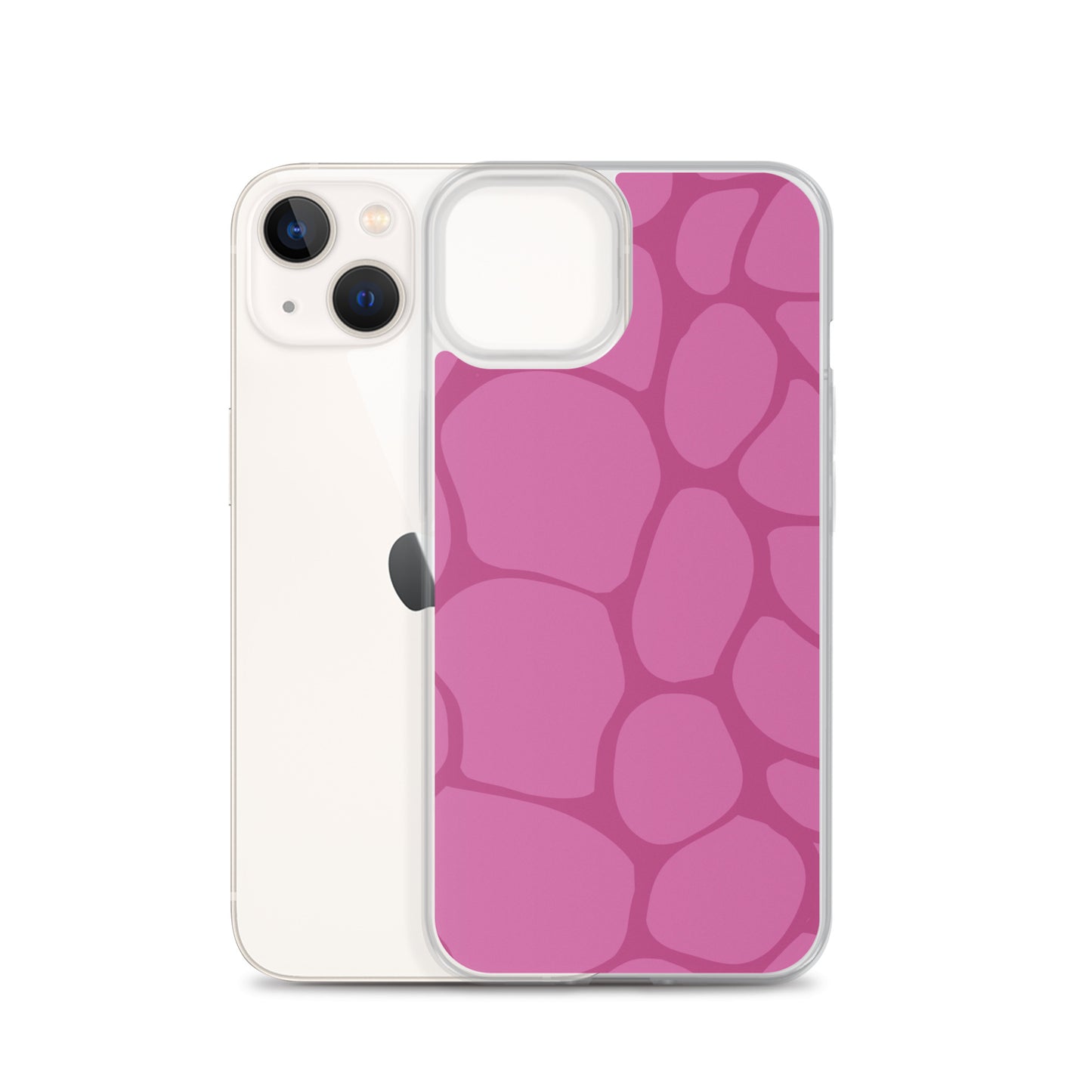 Abstract Pink Pattern Clear Case for iPhone®