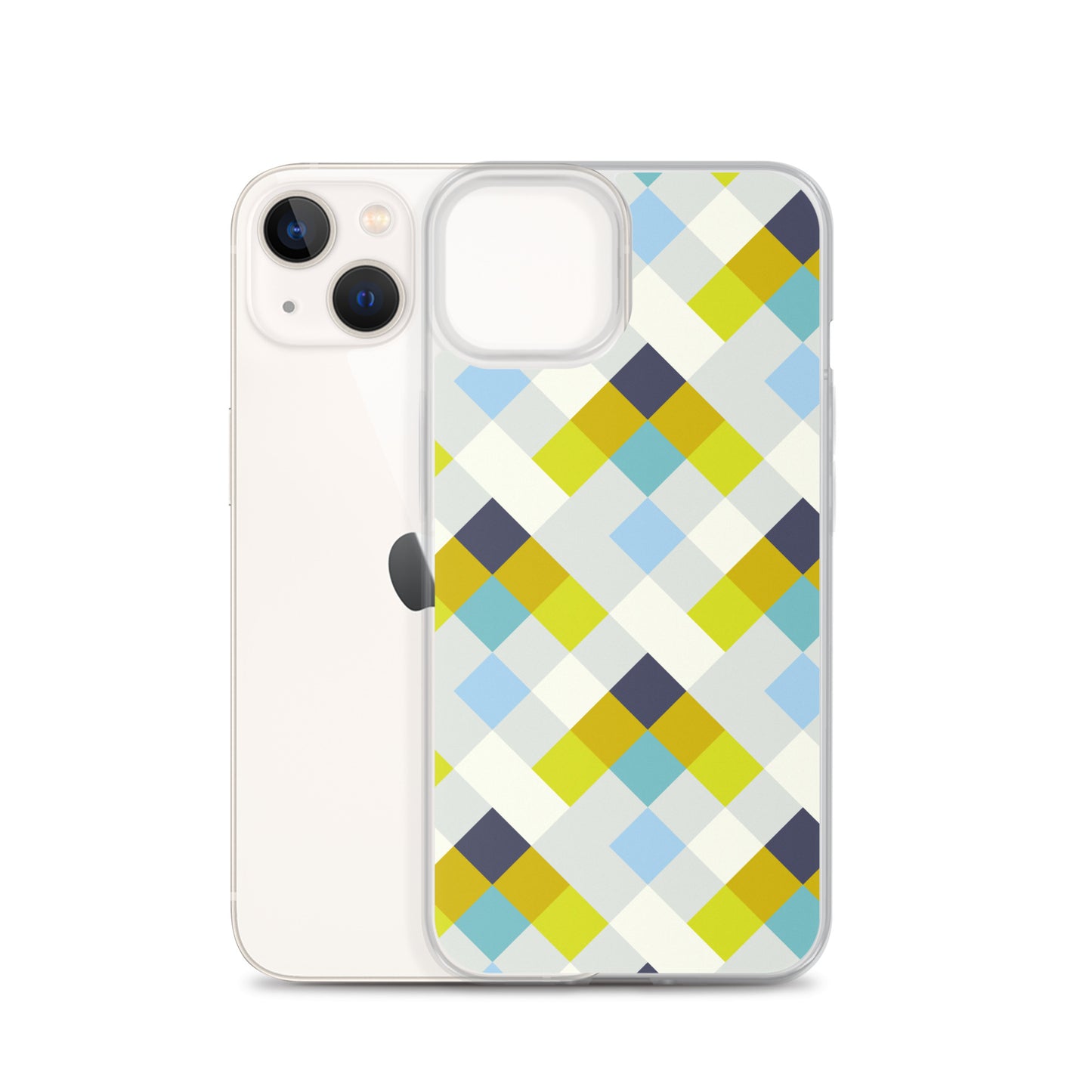 Colorful Geometric Pattern Clear Case for iPhone®