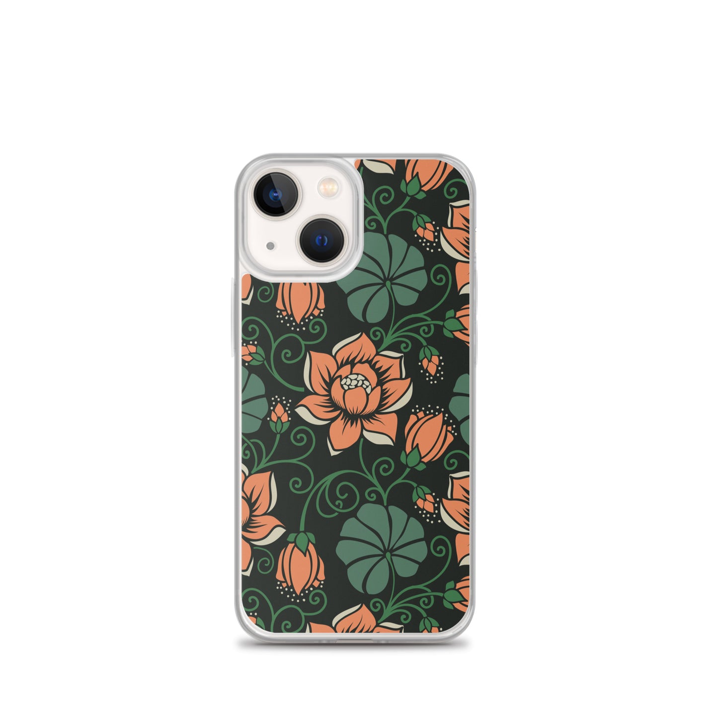 Elegant Flower Seamless Pattern Clear Case for iPhone®