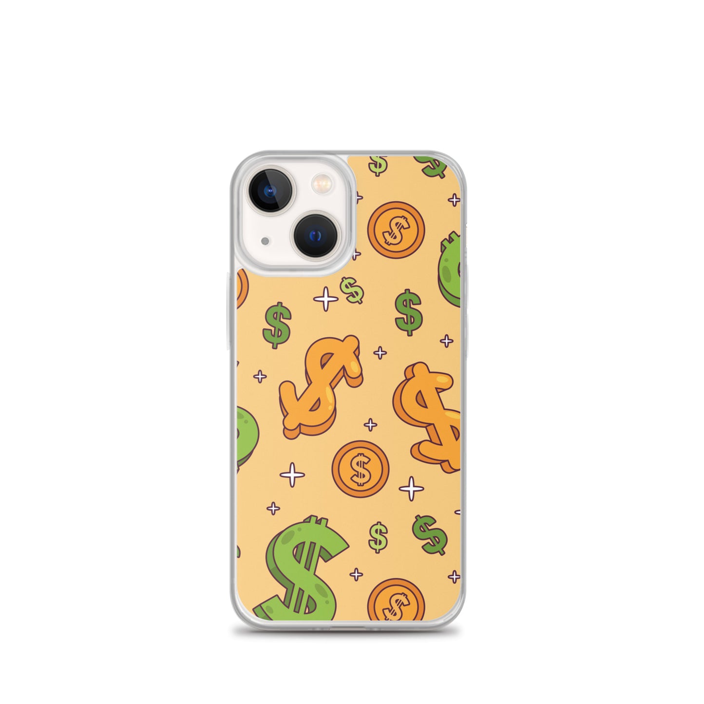 Dollar Currency Sign Pattern Clear Case for iPhone®