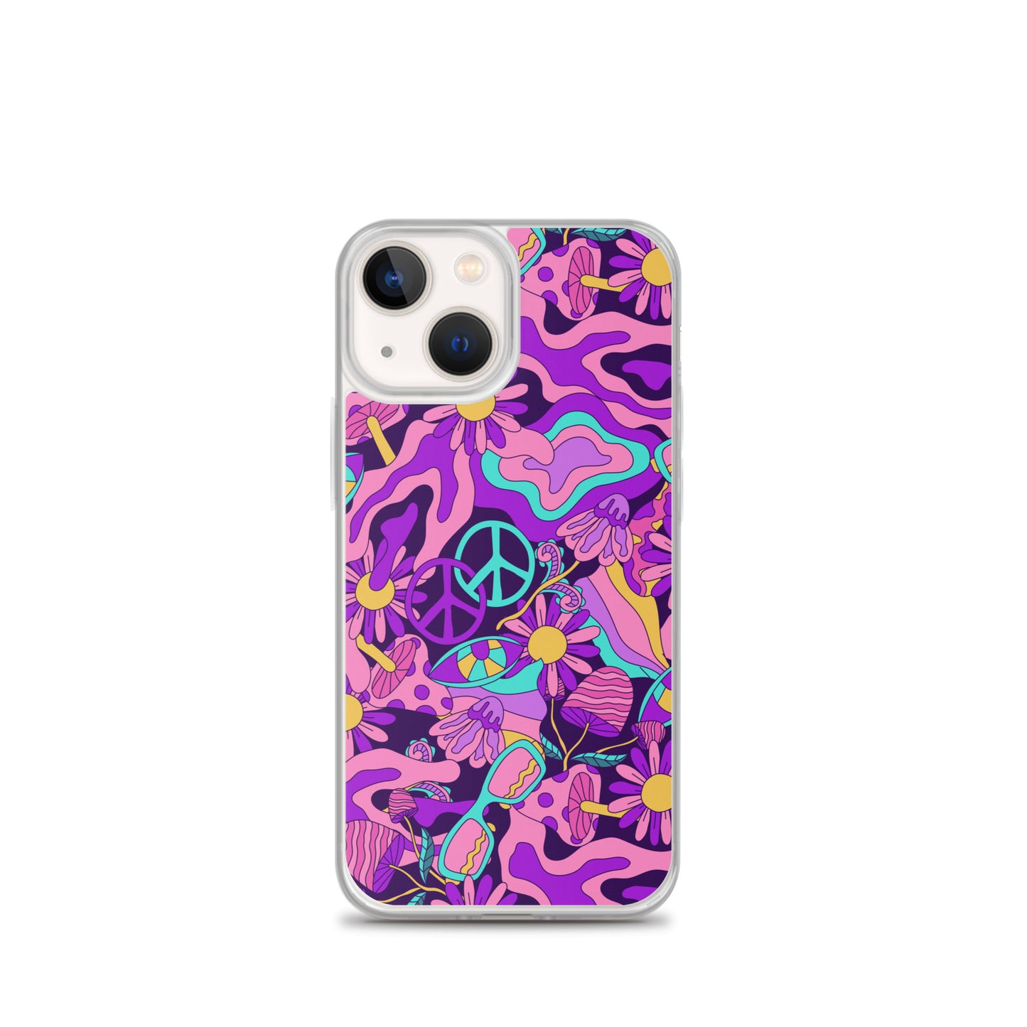 Colorful Psychedelic Pattern Clear Case for iPhone®
