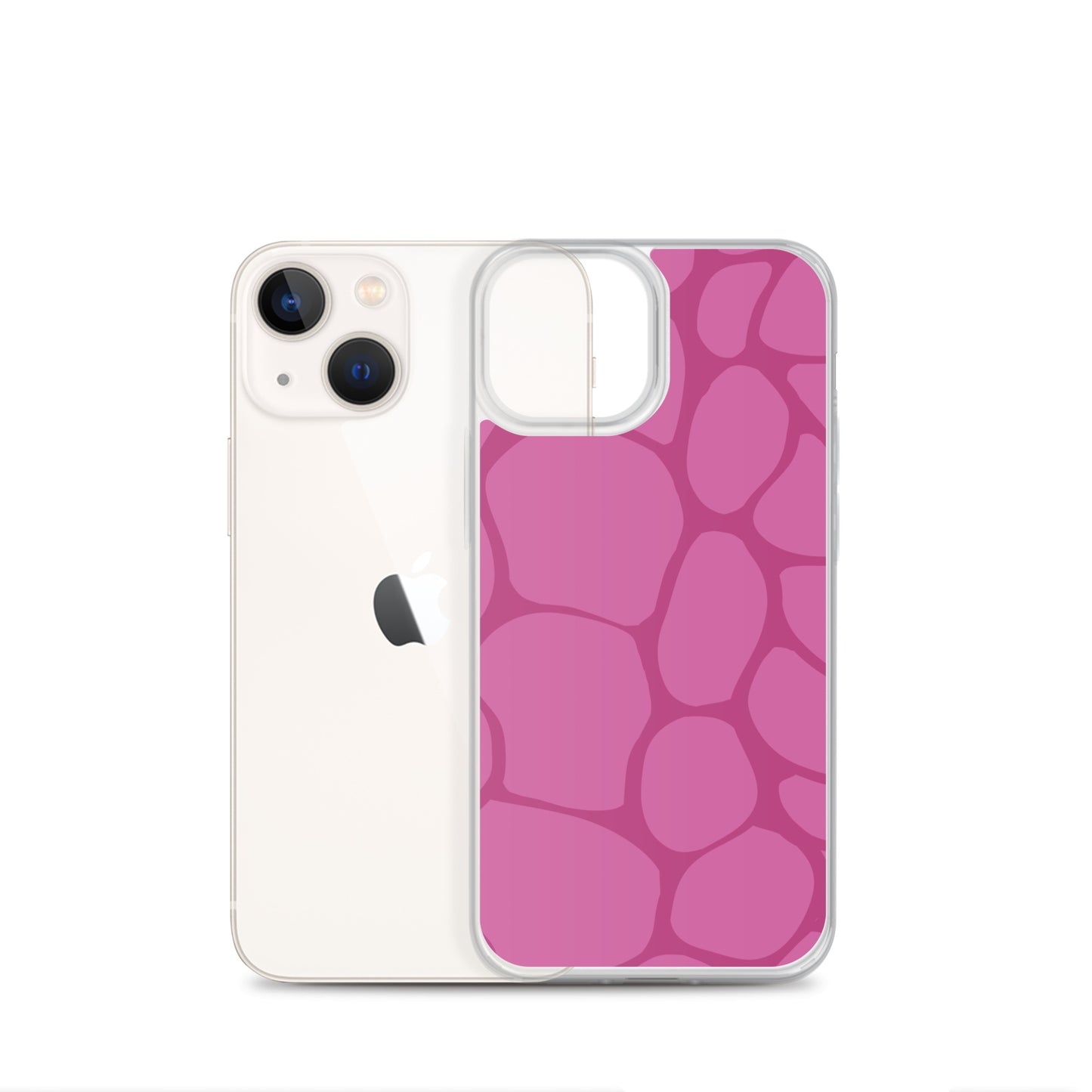Abstract Pink Pattern Clear Case for iPhone®