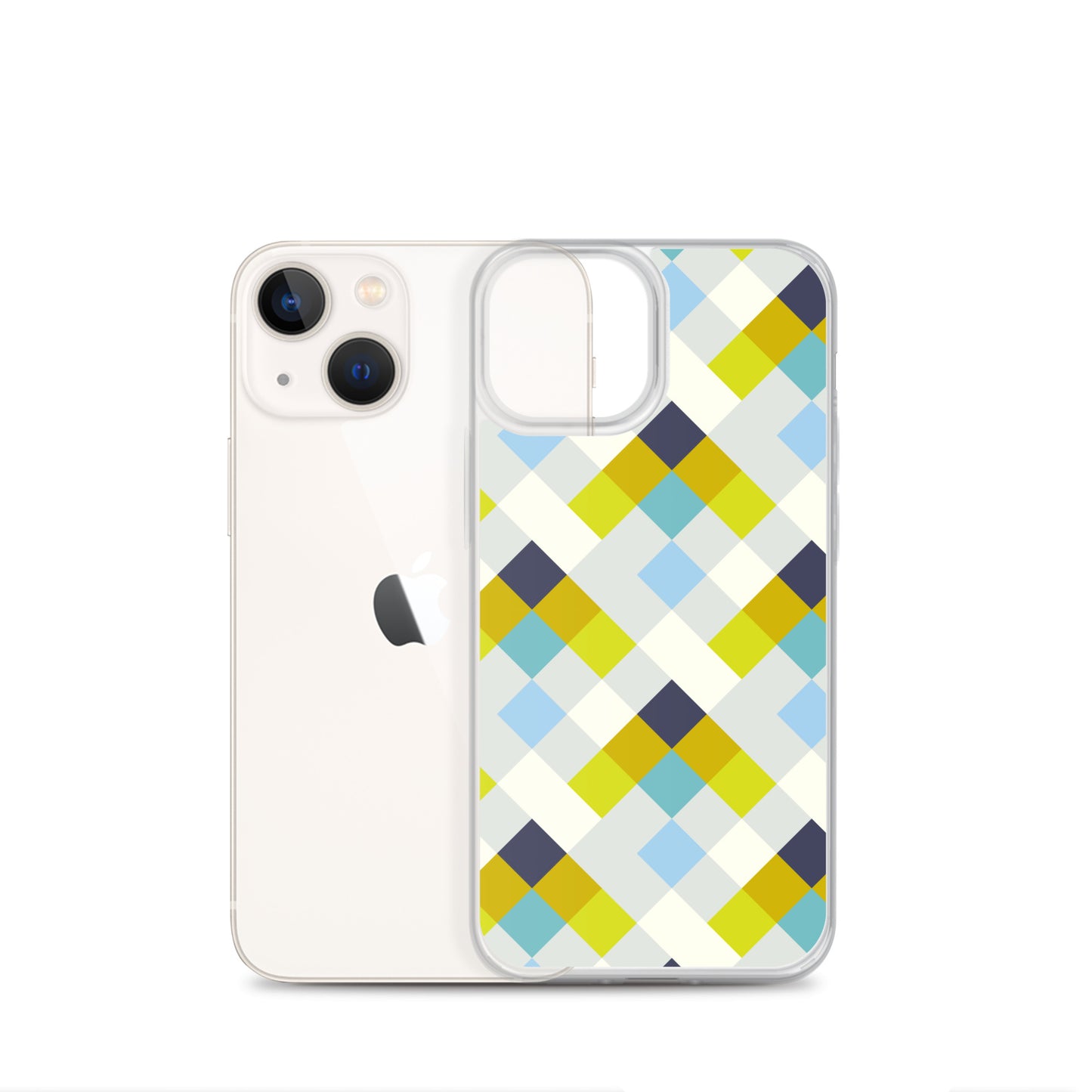 Colorful Geometric Pattern Clear Case for iPhone®