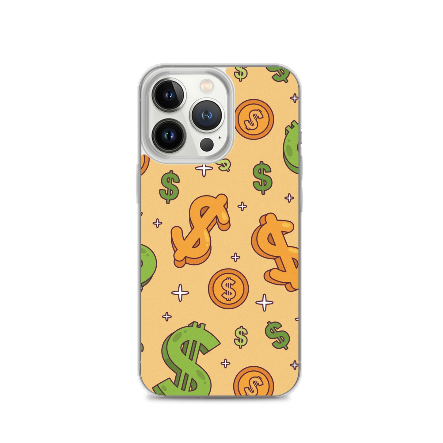 Dollar Currency Sign Pattern Clear Case for iPhone®