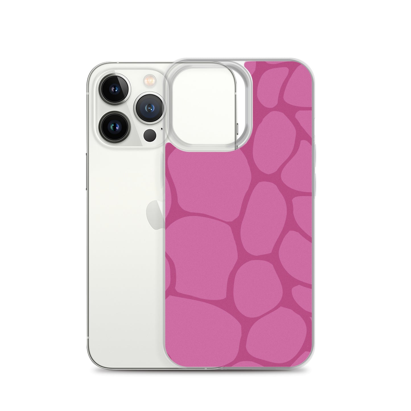Abstract Pink Pattern Clear Case for iPhone®
