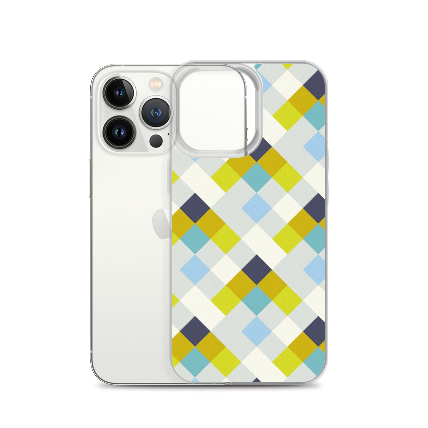Colorful Geometric Pattern Clear Case for iPhone®