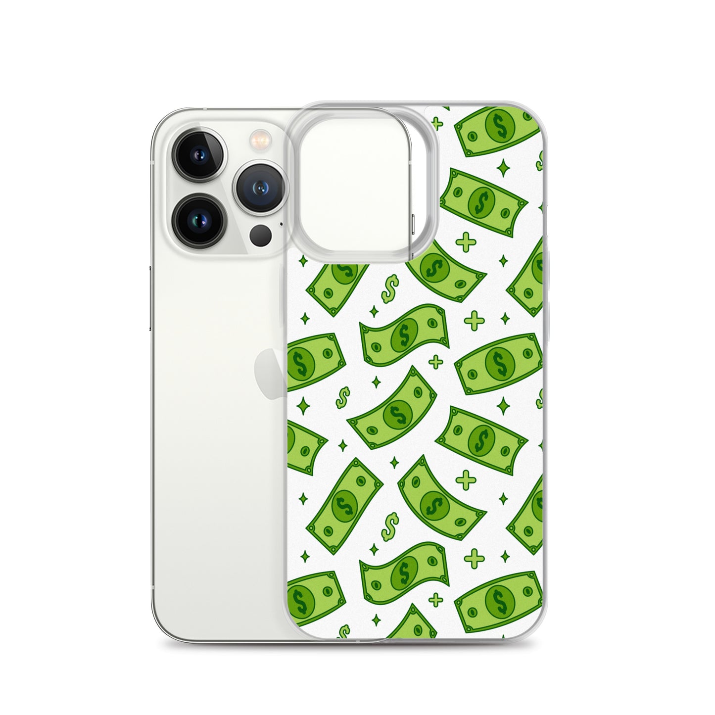 Dollar Currency Banknotes Pattern Clear Case for iPhone®