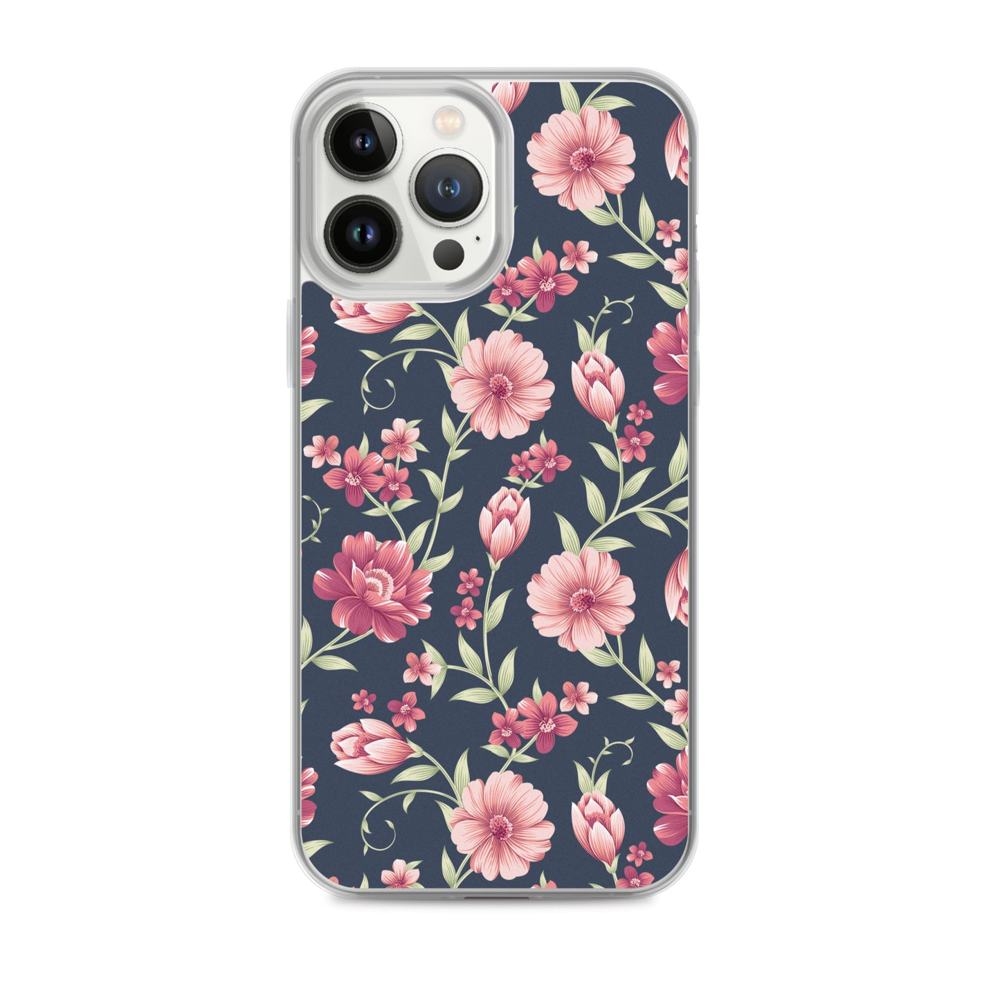 Seamless Vintage Flower Pattern Clear Case for iPhone®