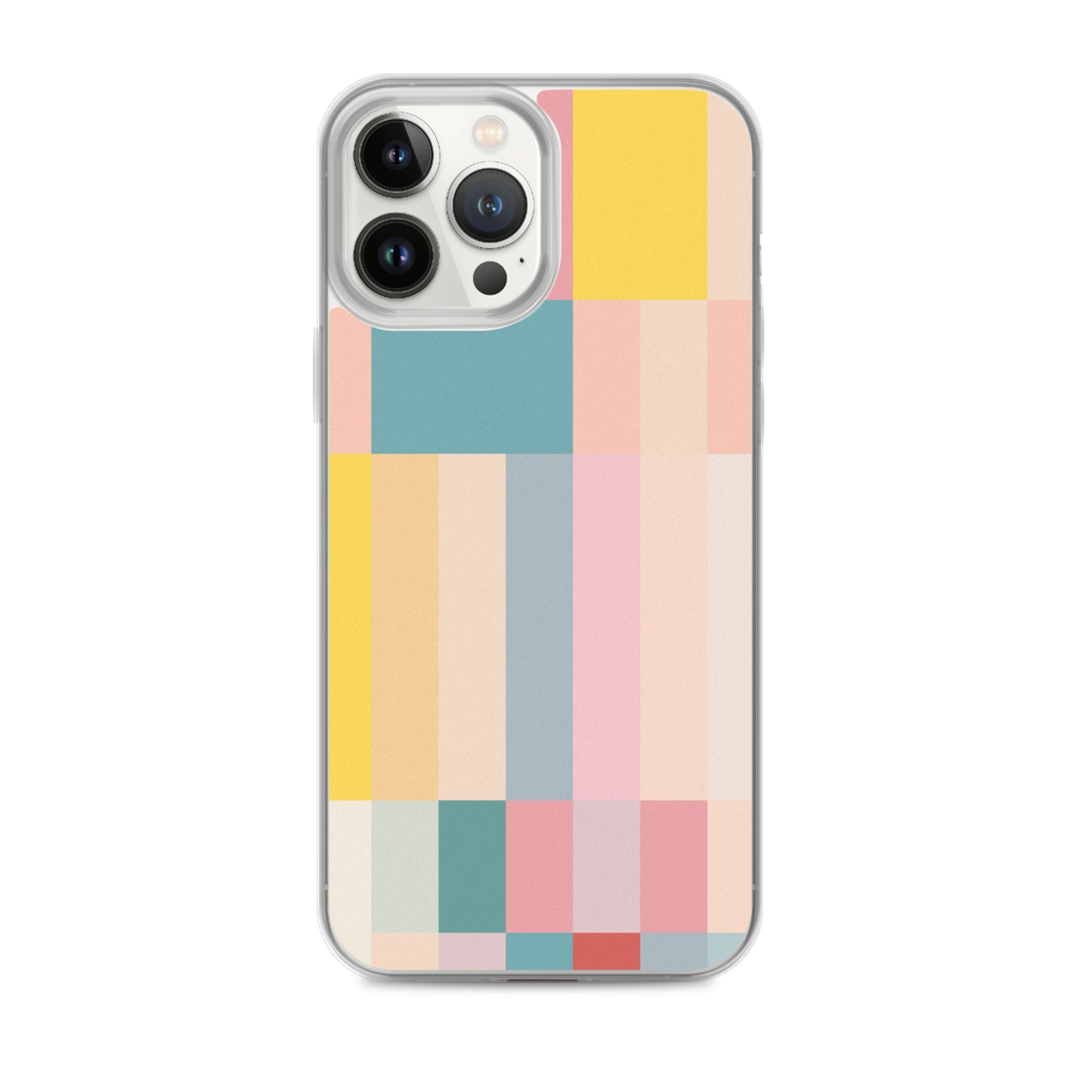 Abstract Pastel Stripes Clear Case for iPhone®