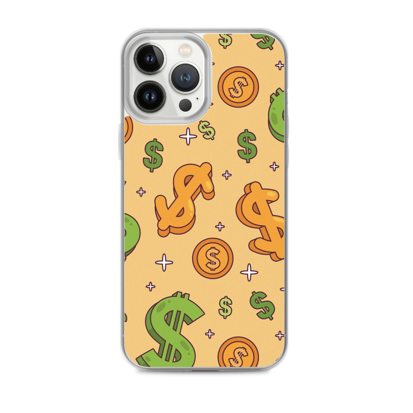 Dollar Currency Sign Pattern Clear Case for iPhone®