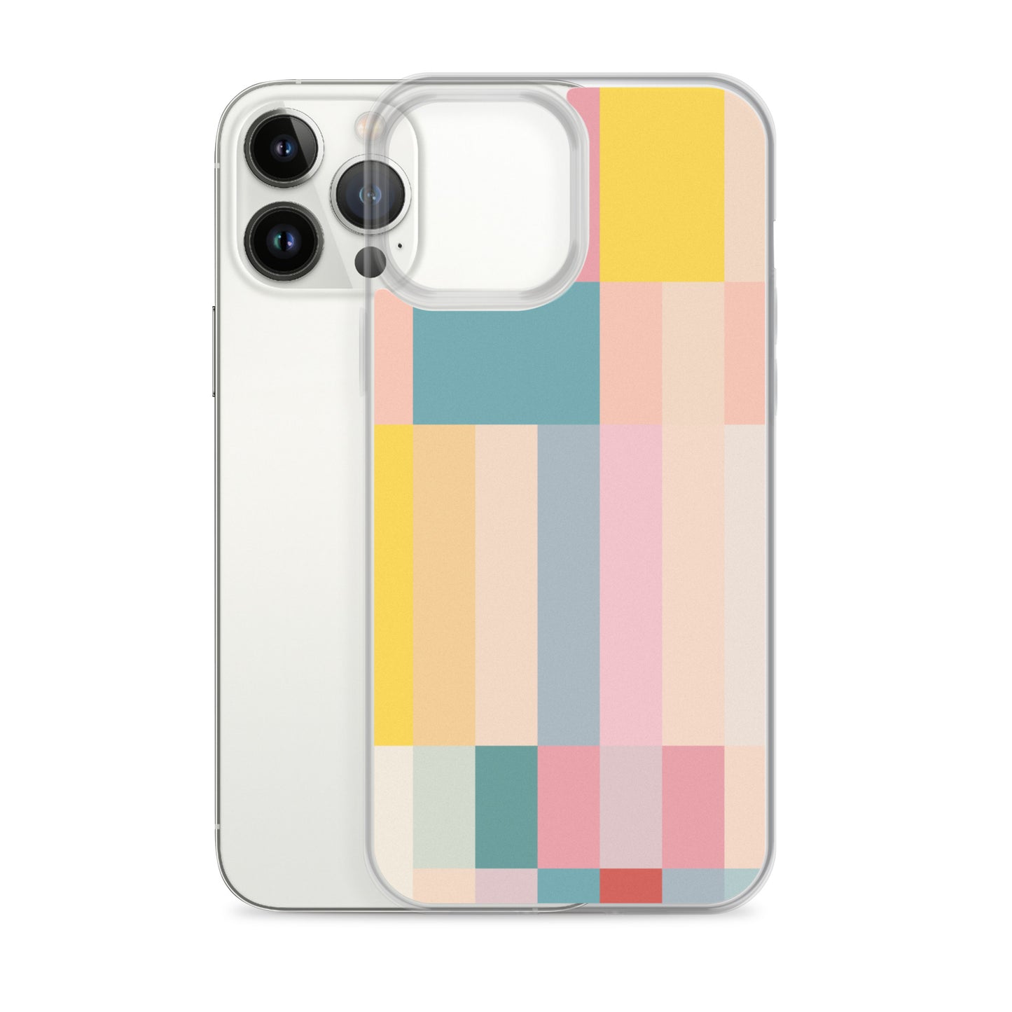 Abstract Pastel Stripes Clear Case for iPhone®