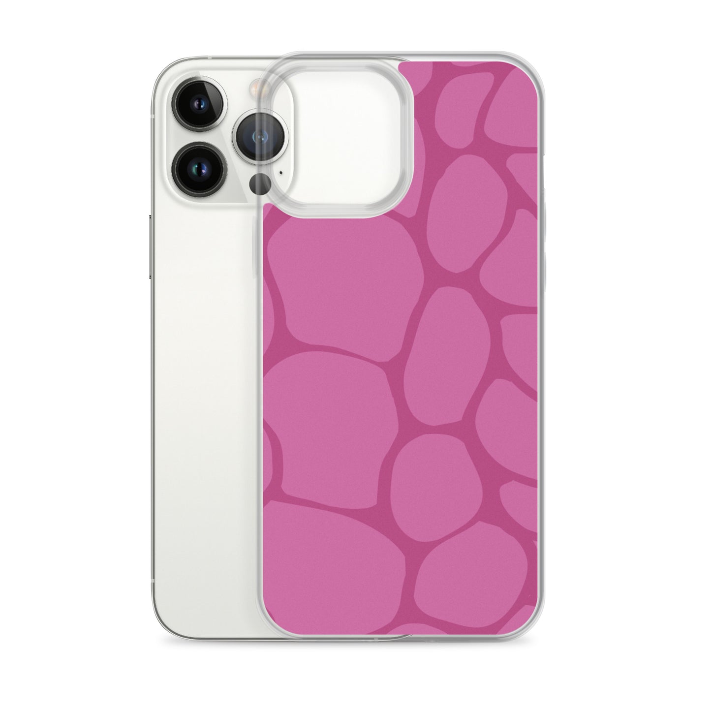 Abstract Pink Pattern Clear Case for iPhone®